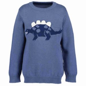 Pullover Mittelblau Dino Dunkelblau Blue Seven