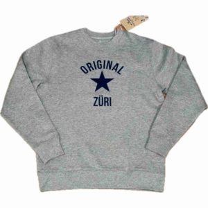 Erwachsenen Neck Sweatshirt grau Original ZÜRI Be Famous